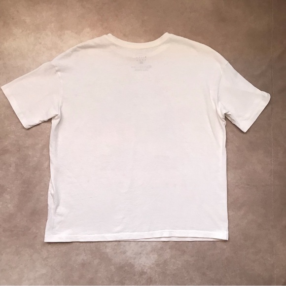 NWOT Billabong Wind Sand Stars White Graphic Tee Desert Cactus Moon XS Cotton - Picture 3 of 4